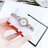  Shop Authentic Bulova Crystals Mother of Pearl Dial Two Tone Steel Strap Watch for Women - 98X108 - Luxxuri