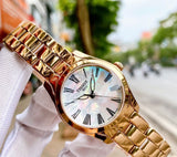  Shop Authentic Tissot T Wave Mother of Pearl Dial Rose Gold Steel Strap Watch For Women - T112.210.33.113.00 - Luxxuri