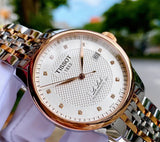  Shop Authentic Tissot Le Locle Powermatic 80 Diamonds Silver Dial Two Tone Steel Strap Watch For Men - T006.407.22.036.01 - Luxxuri