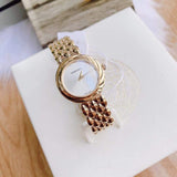  Shop Authentic Versace V-Flare Quartz Silver Dial Gold Steel Strap Watch for Women - VEBN00718 - Luxxuri