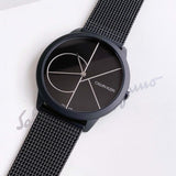  Shop Authentic Calvin Klein Minimal Black Dial Black Mesh Bracelet Watch for Men - K3M5145X - Luxxuri