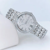  Shop Authentic Bulova Crystal Collection Silver Dial Silver Steel Strap Watch for Women - 96L243 - Luxxuri