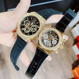  Shop Authentic Guess Fusion Chronograph Black Dial Black Leather Strap Watch For Women - GW0553L4 - Luxxuri