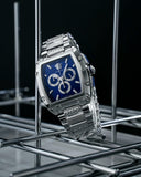  Shop Authentic Versace Dominus Chronograph Blue Dial Silver Steel Strap Watch For Men - VE6H00423 - Luxxuri