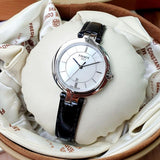  Shop Authentic Tissot T Lady Flamingo Mother of Pearl White Dial Black Leather Strap Watch for Women - T094.210.16.111.00 - Luxxuri