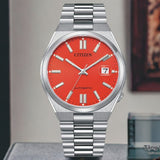  Shop Authentic Citizen x Pantone Automatic Blazing Red Dial Silver Steel Strap Watch For Men - NJ0158-89W - Luxxuri
