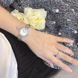  Shop Authentic Bulova Crystals Quartz Mother of Pearl Dial Silver Steel Strap Watch for Women - 96X129 - Luxxuri