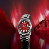  Shop Authentic Citizen Tsuyosa Automatic Red Dial Silver Steel Strap Watch For Men - NJ0150-56W - Luxxuri