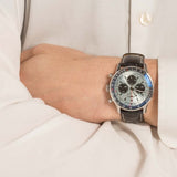  Shop Authentic Breitling Navitimer B01 Chronograph 43 Blue Dial Black Leather Strap Watch for Men - AB0138241C1P1 - Luxxuri