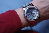  Shop Authentic Guess Confetti Diamonds Blue Dial Silver Steel Strap Watch for Women - W0774L6 - Luxxuri