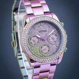  Shop Authentic Guess Confetti Chronograph Crystals Multicolor Dial Purple Steel Strap Watch For Women - GW0483L5 - Luxxuri