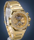  Shop Authentic Guess Fusion Chronograph Gold Dial Gold Steel Strap Watch for Women - GW0552L2 - Luxxuri