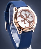  Shop Authentic Guess G Twist White Dial Blue Silicone Strap Watch For Women - W0911L6 - Luxxuri