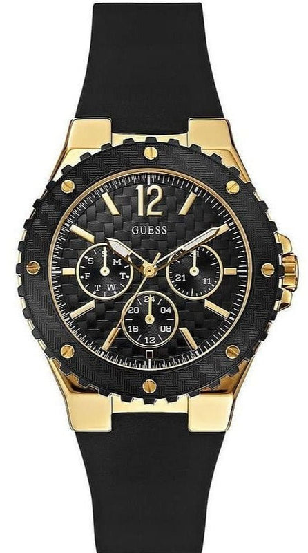  Shop Authentic Guess Overdrive Black Dial Black Rubber Strap Watch for Women - W0149L4 - Luxxuri