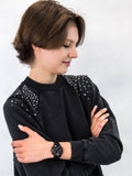  Shop Authentic Guess Marina Chronograph Black Dial Black Rubber Strap Watch for Women - W1025L3 - Luxxuri