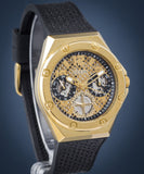  Shop Authentic Guess Asteria Multifunction Gold Dial Black Rubber Strap Watch For Women - GW0620L2 - Luxxuri
