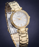  Shop Authentic Guess Park Ave South Analog White Dial Gold Steel Strap Watch For Women - W0767L2 - Luxxuri