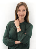  Shop Authentic Marc Jacobs Sally Champagne Gold Dial Gold Steel Strap Watch for Women - MBM3363 - Luxxuri