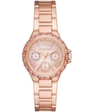  Shop Authentic Michael Kors Mini Camille Multifunction Rose Gold Dial Rose Gold Steel Strap Watch For Women - MK7273 - Luxxuri