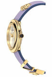  Shop Authentic Versace V-Flare Silver Dial Purple Leather Strap Watch for Women - VEBN00318 - Luxxuri
