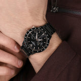  Shop Authentic Emporio Armani Mario Ceramic Chronograph Black Dial Black Steel Strap Watch For Men - AR70002 - Luxxuri
