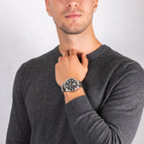  Shop Authentic Tommy Hilfiger Jackson Quartz Black Dial Silver Steel Strap Watch for Men - 1791243 - Luxxuri