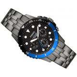  Shop Authentic Fossil FB-01 Chronograph Black Dial Grey Steel Strap Watch for Men - FS5835 - Luxxuri