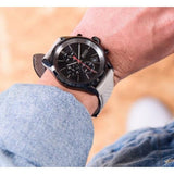  Shop Authentic Hugo Boss Grand Prix Chronograph Black Dial Grey Leather Strap Watch for Men - 1513562 - Luxxuri