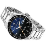  Shop Authentic Maserati SFIDA Quartz Bue Dial Stainless Steel Watch For Men - R8853140001 - Luxxuri