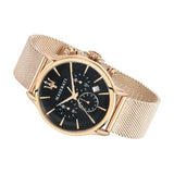  Shop Authentic Maserati Epoca Black Dial Gold Mesh Bracelet Watch For Men - R8873618005 - Luxxuri
