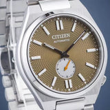  Shop Authentic Citizen Tsuyosa Automatic Titanium Yellow Dial Silver Steel Strap Watch For Men - NK5010-51X - Luxxuri