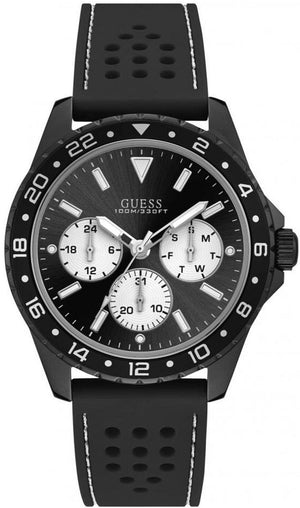  Shop Authentic Guess Odyssey Quartz Black Dial Black Silicone Strap Watch For Men - W1108G3 - Luxxuri