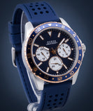  Shop Authentic Guess Odyssey Multifunction Blue Dial Blue Rubber Strap Watch For Men - W1108G4 - Luxxuri
