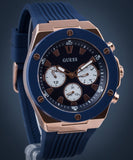  Shop Authentic Guess Poseidon Blue Dial Blue Rubber Strap Watch for Men - GW0057G2 - Luxxuri