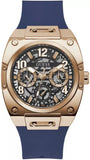  Shop Authentic Guess Prodigy Multifunction Navy Blue Dial Blue Silicone Strap Watch For Men - GW0569G3 - Luxxuri