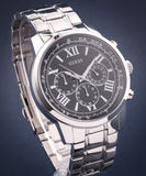  Shop Authentic Guess Horizon Chronograph Quartz Black Dial Silver Steel Strap Watch For Men - W0379G1 - Luxxuri