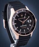  Shop Authentic Maserati SFIDA Automatic Black Dial Black Rubber Strap Watch For Men - R8821140001 - Luxxuri