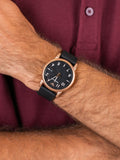  Shop Authentic Emporio Armani Luigi Quartz Black Dial Black Rubber Strap Watch For Men - AR11097 - Luxxuri
