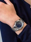  Shop Authentic Guess Confetti Diamonds Blue Dial Silver Steel Strap Watch for Women - W0774L6 - Luxxuri