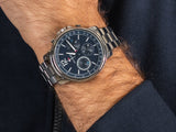  Shop Authentic Tommy Hilfiger London Chronograph Quartz Blue Dial Silver Steel Strap Watch for Men - 1791534 - Luxxuri