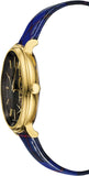  Shop Authentic Versace V-Circle Black Dial Blue Leather Strap Watch for Women - VE8100218 - Luxxuri