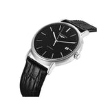  Shop Authentic Longines Presence 38.5mm Automatic Black Dial Black Leather Strap Watch for Men - L4.921.4.52.2 - Luxxuri